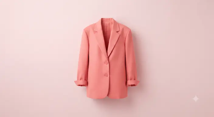 Blazer coral oversize
